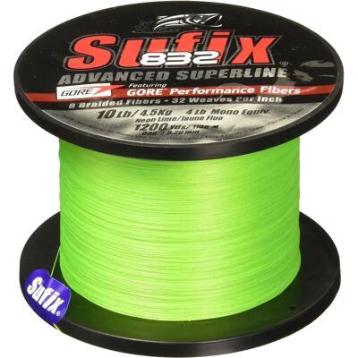 Sufix 832 Advanced Superline Lime Neon 65 lb - Linea da pesca Sufix 832 Advanced Superline Lime Neon 65 lb - Linea da pesca