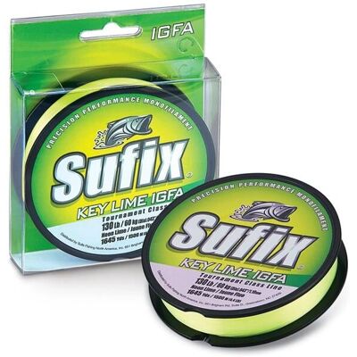 Línea de Pesca Monofilamento Sufix Key Lime IGFA - 0,680 mm - 0,60 mm Línea de Pesca Monofilamento Sufix Key Lime IGFA - 0,680 mm - 0,60 mm