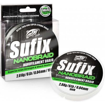 Sufix Nanobraid 0.04 MM. Braided Line 100 M - Fishing Line Sufix Nanobraid 0.04 MM. Braided Line 100 M - Fishing Line