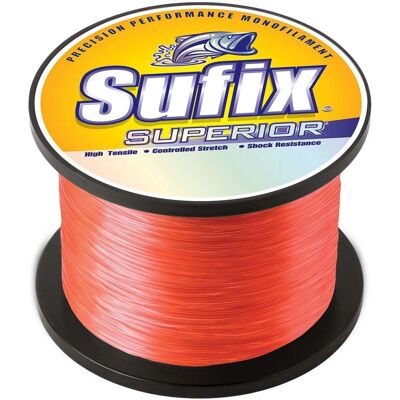 Sufix Superior Neon Fire Angelschnur - Mono, 1/4 lb, 12 LB Sufix Superior Neon Fire Angelschnur - Mono, 1/4 lb, 12 LB