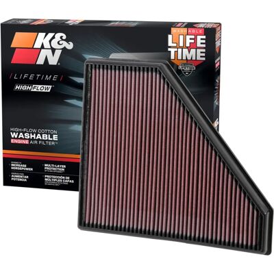 K&N Luftfilter - Modell 33-2496 - Återanvändbar, Ökad Kraft K&N Luftfilter - Modell 33-2496 - Återanvändbar, Ökad Kraft