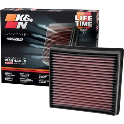 K&N 33-5005 Återanvändbart luftfilter - Prestandaförbättring K&N 33-5005 Återanvändbart luftfilter - Prestandaförbättring