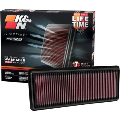 K&N Luftfilter 33-5040 - Prestanda, tvättbar, ersättning K&N Luftfilter 33-5040 - Prestanda, tvättbar, ersättning