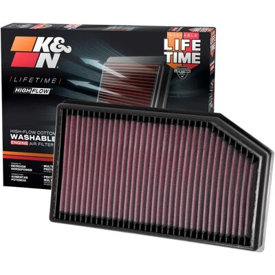 K&N Luftfilter - Sportig platt luftfilter - Passar till Jeep Wrangler IV 2.0/2.2D 11.17 - Luftfilter K&N Luftfilter - Sportig platt luftfilter - Passar till Jeep Wrangler IV 2.0/2.2D 11.17 - Luftfilter