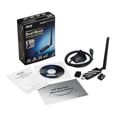 Adaptador sem fio ASUS USB-AC56 - 1300 Mbps Adaptador sem fio ASUS USB-AC56 - 1300 Mbps