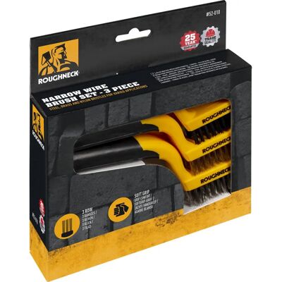 Roughneck 52-010 Set di 3 spazzole strette - Set di spazzole Roughneck 52-010 Set di 3 spazzole strette - Set di spazzole