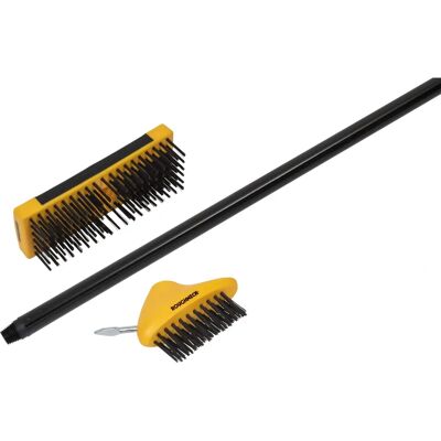 Set di Spazzole Roughneck 52-090 per Patio e Decking - Set di Spazzole Set di Spazzole Roughneck 52-090 per Patio e Decking - Set di Spazzole