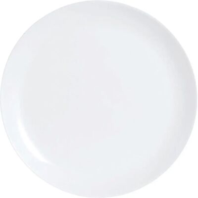 Assiette Plate Luminarc Diwali 25cm Verre Blanc - Publicité Assiette Plate Luminarc Diwali 25cm Verre Blanc - Publicité