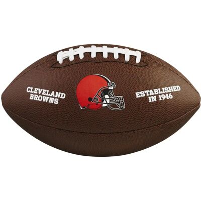 Wilson Cleveland Browns - Football - Taille officielle 9 - Logo de l'équipe NFL - Publicité Wilson Cleveland Browns - Football - Taille officielle 9 - Logo de l'équipe NFL - Publicité
