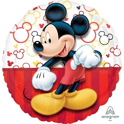 Amscan Mickey 43cm Rood & Wit Folie Ballon - Feestdecoratie Amscan Mickey 43cm Rood & Wit Folie Ballon - Feestdecoratie