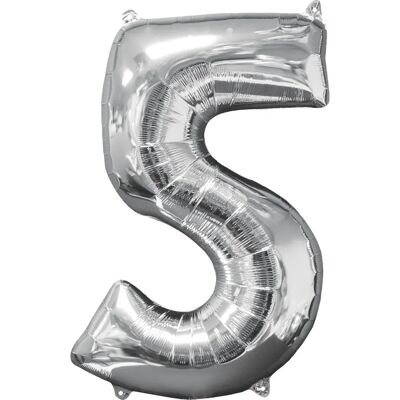 Amscan 66 cm silber Partydekoration Spielzeugballon - party decoration Amscan 66 cm silber Partydekoration Spielzeugballon - party decoration