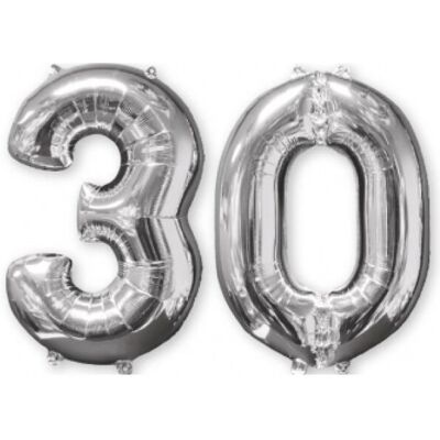 Amscan 3581701 Ballons en feuille argentés pour 30e anniversaire - Décoration de fête - Publicité Amscan 3581701 Ballons en feuille argentés pour 30e anniversaire - Décoration de fête - Publicité
