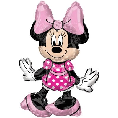Ballon en aluminium Minnie Mouse assise - Décoration de fête - Publicité Ballon en aluminium Minnie Mouse assise - Décoration de fête - Publicité