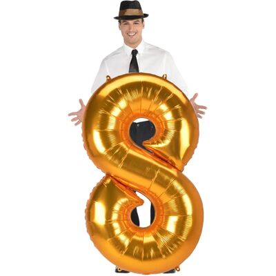 Amscan 3891711 Złoty balon foliowy - Dekoracja na Przyjęcie Amscan 3891711 Złoty balon foliowy - Dekoracja na Przyjęcie