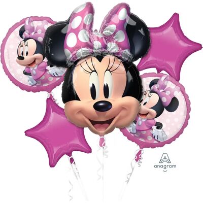 Amscan Minnie Mouse Sternballon Bouquet Pink - Partydekoration Amscan Minnie Mouse Sternballon Bouquet Pink - Partydekoration