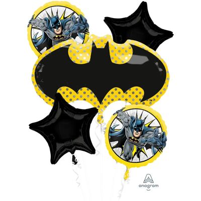 Bukiet Balonów Batman Amscan - Dekoracja na Imprezę Bukiet Balonów Batman Amscan - Dekoracja na Imprezę