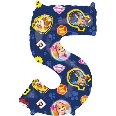 Amscan 66cm Paw Patrol szám fóliaballon - Parti dekoráció Amscan 66cm Paw Patrol szám fóliaballon - Parti dekoráció