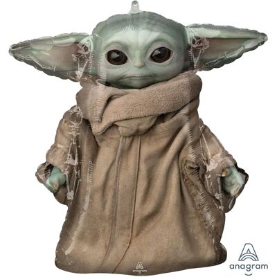 Ballon en feuille Baby Yoda d'Amscan - Décoration de fête - Publicité Ballon en feuille Baby Yoda d'Amscan - Décoration de fête - Publicité