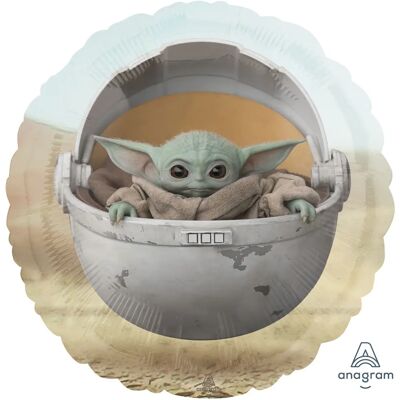 Amscan 4224101 Star Wars Mandalorian Baby Yoda Fóliový balón Amscan 4224101 Star Wars Mandalorian Baby Yoda Fóliový balón
