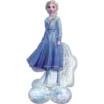 Amscan Globo de Foil de Elsa de Pie - Decoración de Fiesta Amscan Globo de Foil de Elsa de Pie - Decoración de Fiesta