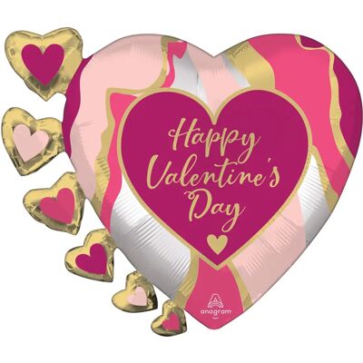 Amscan 4364201 Palloncino in Foil di San Valentino Marmi Astratto - Decorazioni Festa 24" Amscan 4364201 Palloncino in Foil di San Valentino Marmi Astratto - Decorazioni Festa 24"
