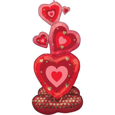 Amscan 4373111 Palloncino a forma di cuore per San Valentino - Decorazione Amscan 4373111 Palloncino a forma di cuore per San Valentino - Decorazione