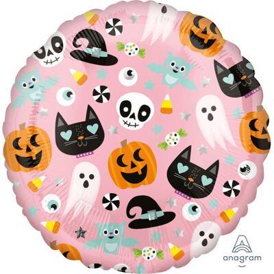 Amscan 3999375 Růžový Halloween foil balón - Party dekorace Amscan 3999375 Růžový Halloween foil balón - Party dekorace