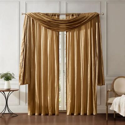 Elrene Home Fashions Athena Ensemble de rideaux - Effet soie, 2 panneaux Elrene Home Fashions Athena Ensemble de rideaux - Effet soie, 2 panneaux