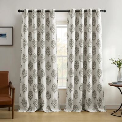 Elrene Home Fashions Gray Double Window Curtain Panel - Window Curtain Panel Elrene Home Fashions Gray Double Window Curtain Panel - Window Curtain Panel