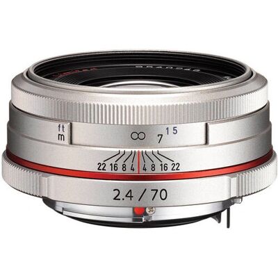 Objectif Pentax 70 mm F/2.4 HD DA Argent - Téléphoto - Publicité Objectif Pentax 70 mm F/2.4 HD DA Argent - Téléphoto - Publicité
