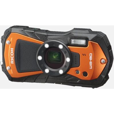 Ricoh WG-80 Orange Wetterfeste Kompaktkamera - 16MP, 5x Zoom Ricoh WG-80 Orange Wetterfeste Kompaktkamera - 16MP, 5x Zoom