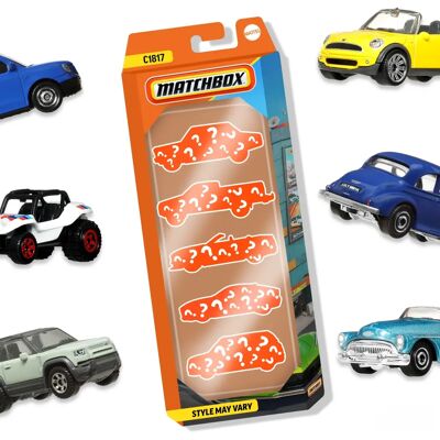 Matchbox Sett med 5 Kjøretøy Matchbox Sett med 5 Kjøretøy