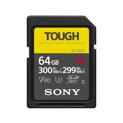 Sony SF-G TOUGH SD UHS-II (R300/W299) - 64GB Sony SF-G TOUGH SD UHS-II (R300/W299) - 64GB
