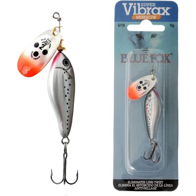 Blue Fox Minnow Super Vibrax - Long Cast - Ultrarealistisches Profil Blue Fox Minnow Super Vibrax - Long Cast - Ultrarealistisches Profil