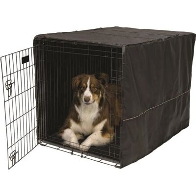Housse de cage en tissu noir iCrate - 107cm - Housse de cage - Publicité Housse de cage en tissu noir iCrate - 107cm - Housse de cage - Publicité