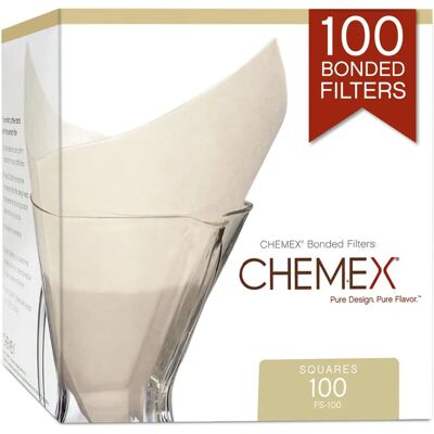 Chemex FS-100 - Alb - Hârtie de filtru pentru cafea Chemex FS-100 - Alb - Hârtie de filtru pentru cafea