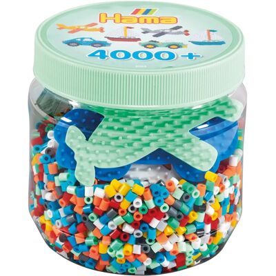 Hama Midi-Perlen - 4000 Stück - Bunt - mit Steckplatten - für kreative Bastelarbeiten Hama Midi-Perlen - 4000 Stück - Bunt - mit Steckplatten - für kreative Bastelarbeiten