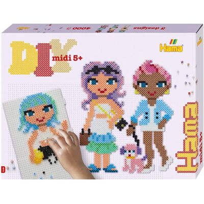 Hama Parelset - 4000 midi kralen - Creatieve kinderen - Unisex - Parelset - Kralen voor kinderen Hama Parelset - 4000 midi kralen - Creatieve kinderen - Unisex - Parelset - Kralen voor kinderen