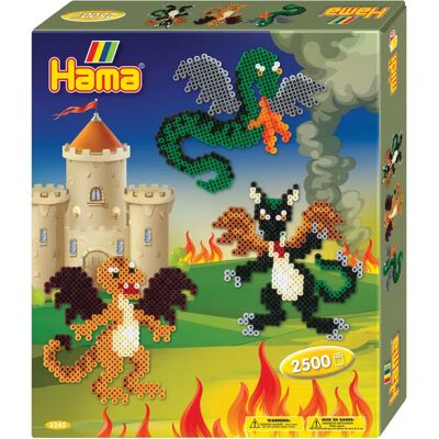 Hama Perlen 3245 Geschenkpackung Drachen - Bastelspielzeug Hama Perlen 3245 Geschenkpackung Drachen - Bastelspielzeug