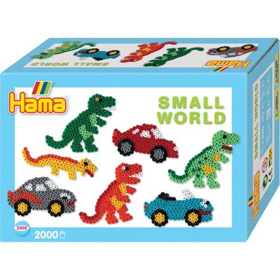 Hama Kunst & Bastelspielzeug - Dinosaurier & Auto - Kleine Welt Hama Kunst & Bastelspielzeug - Dinosaurier & Auto - Kleine Welt