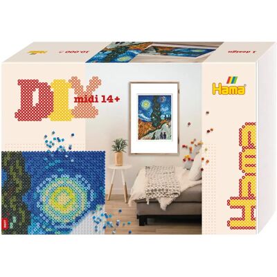 Hama Kleurrijke Kralen Set - Van Gogh - 10.000 Midi Kralen - Kunst - Cadeauset Hama Kleurrijke Kralen Set - Van Gogh - 10.000 Midi Kralen - Kunst - Cadeauset