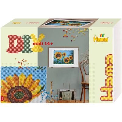 Hama Marque Modèle 3608 - Art Tournesols - Ensemble de Perles Créatives - Publicité Hama Marque Modèle 3608 - Art Tournesols - Ensemble de Perles Créatives - Publicité