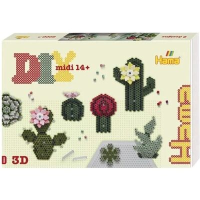 Hama 3622 Geschenkset DIY Midi Art 14+ Kakteen/Sukkulenten - Bastelset Hama 3622 Geschenkset DIY Midi Art 14+ Kakteen/Sukkulenten - Bastelset