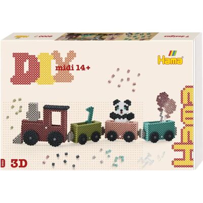Hama Art Midi 3D Urodzinowy Pociąg - Zestaw Kreatywny Hama Art Midi 3D Urodzinowy Pociąg - Zestaw Kreatywny