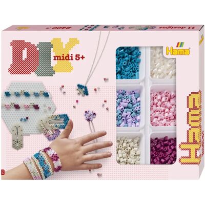 Hama Pärlset - 2400 Midi Kralen - Creatieve Sieraden - Veelkleurig - Vanaf 5 jaar Hama Pärlset - 2400 Midi Kralen - Creatieve Sieraden - Veelkleurig - Vanaf 5 jaar