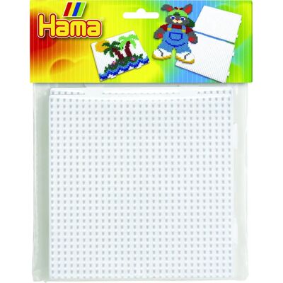 Hama 384458-4458 Witte vierkante pegboards - Knutsel speelgoed Hama 384458-4458 Witte vierkante pegboards - Knutsel speelgoed