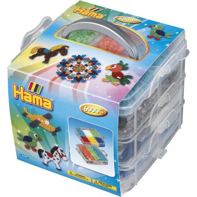 Hama 6701 Knutsel- en Kunstspeelgoed - Set van 6000 Midi-Kralen Hama 6701 Knutsel- en Kunstspeelgoed - Set van 6000 Midi-Kralen