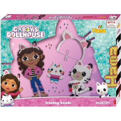 Cuentas midi multicolor Gabby's Dollhouse - 4000 piezas Cuentas midi multicolor Gabby's Dollhouse - 4000 piezas