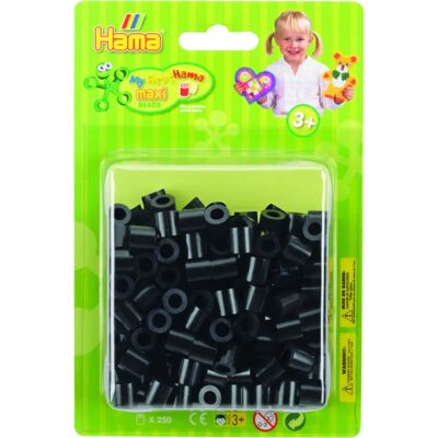 Hama Maxi Bügelperlen Schwarz - 250 Stück - Spielzeug ab 3 Jahren Hama Maxi Bügelperlen Schwarz - 250 Stück - Spielzeug ab 3 Jahren