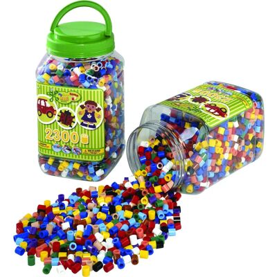 JBM 8587 Giocattolo di Arte e Manualità - Perline Maxi, Multicolore, 2300 Pezzi JBM 8587 Giocattolo di Arte e Manualità - Perline Maxi, Multicolore, 2300 Pezzi